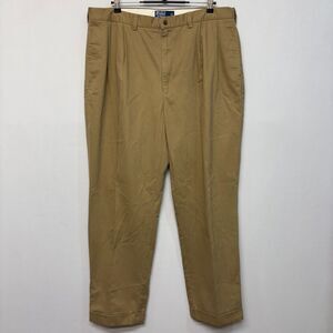 Vintage Polo Ralph Lauren Men Chino Hammond Pants Size 40x32 Pleated D043 -18